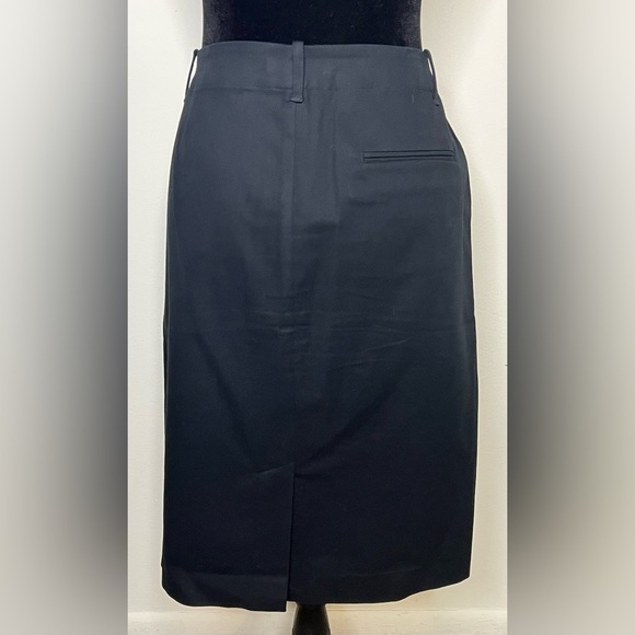 Ralph Lauren black cotton skirt Front pockets. Horseshoe on belt loop Size 8 EUC - Picture 5 of 9